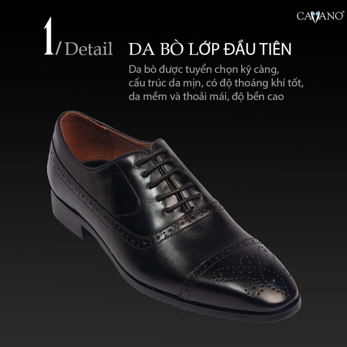 GIÀY TÂY NAM CAO CẤP MÀU ĐEN G09