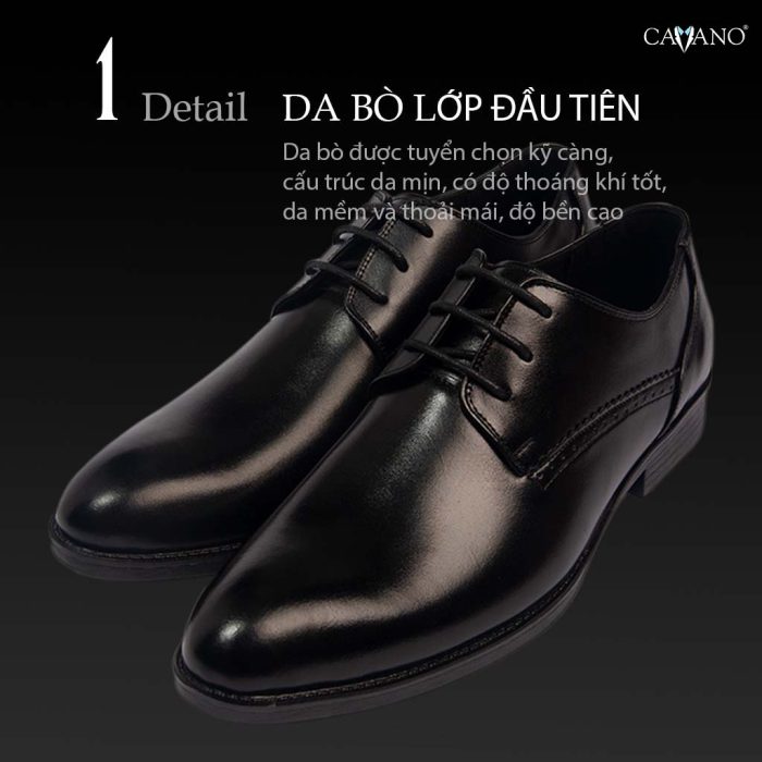 GIÀY TÂY NAM CAO CẤP MÀU ĐEN G04