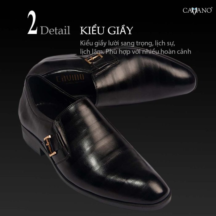 GIÀY TÂY NAM CAO CẤP MÀU ĐEN G05