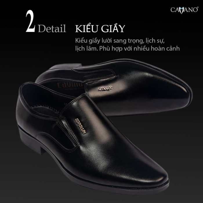 GIÀY TÂY NAM CAO CẤP MÀU ĐEN G07