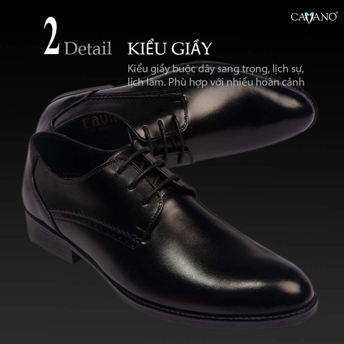 GIÀY TÂY NAM CAO CẤP MÀU ĐEN G04