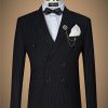 Vest nam đen kẻ dọc nhỏ 3550